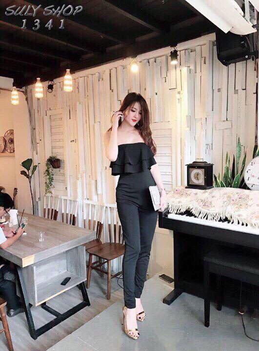 JUMPSUIT 2 DÂY NƠ BÈO ỐNG NHỎ HÀNG THIẾT KẾ CAO CẤP
