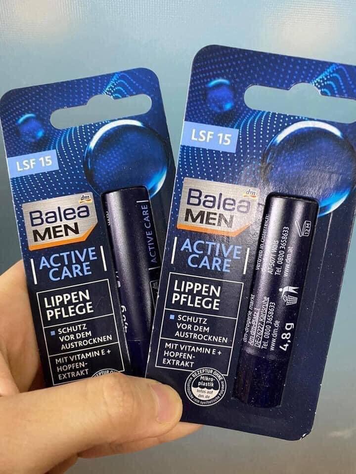 Son dưỡng môi dành cho nam Balea men Active Care Lippenpflege