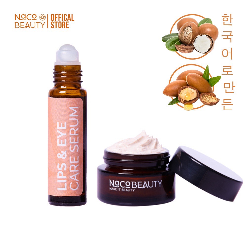 Combo Thanh Lăn Dưỡng Môi và Tẩy Tế Bào Chết Nacobeauty
