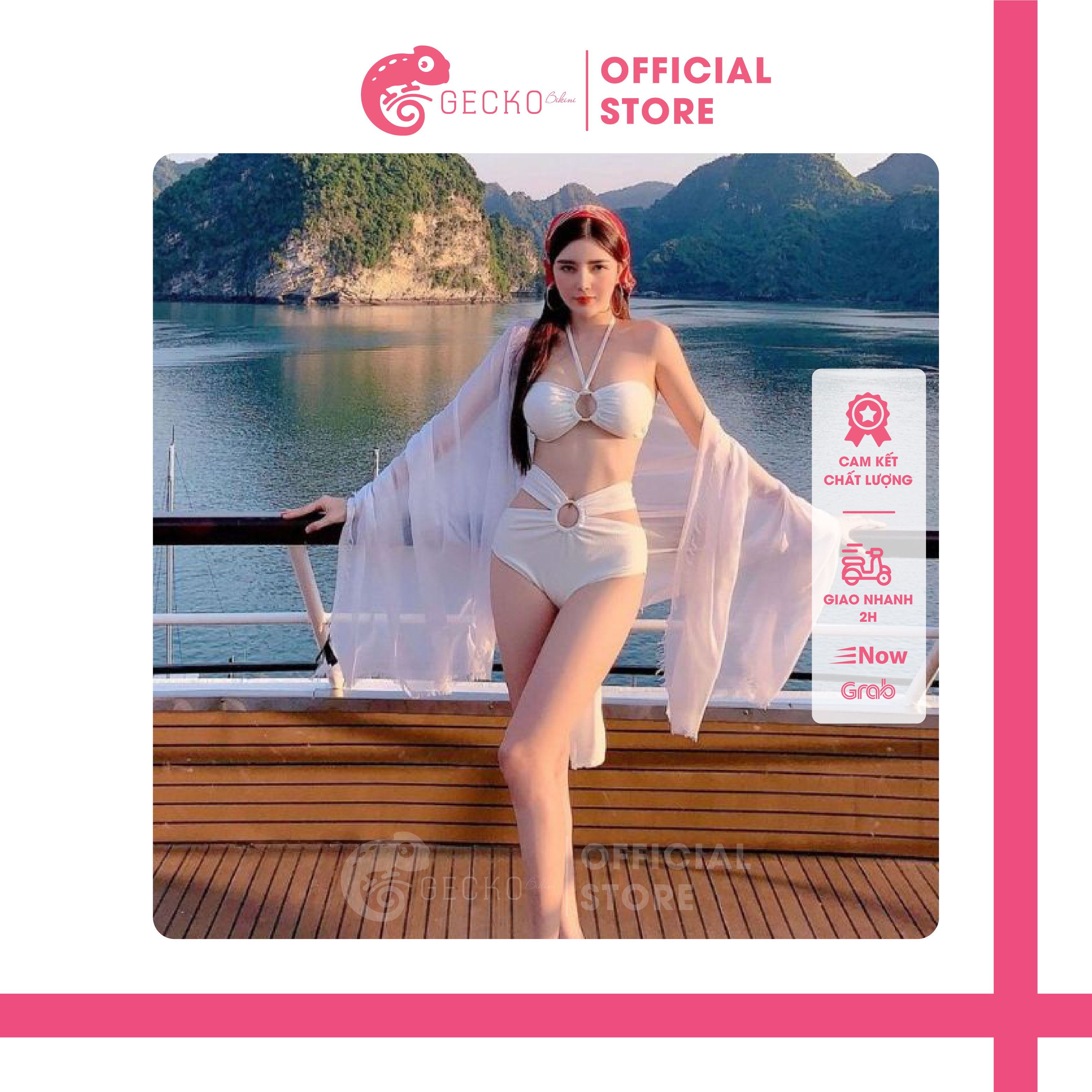 Bikini đồ bơi 2 mảnh khoen kèm dây gk0235