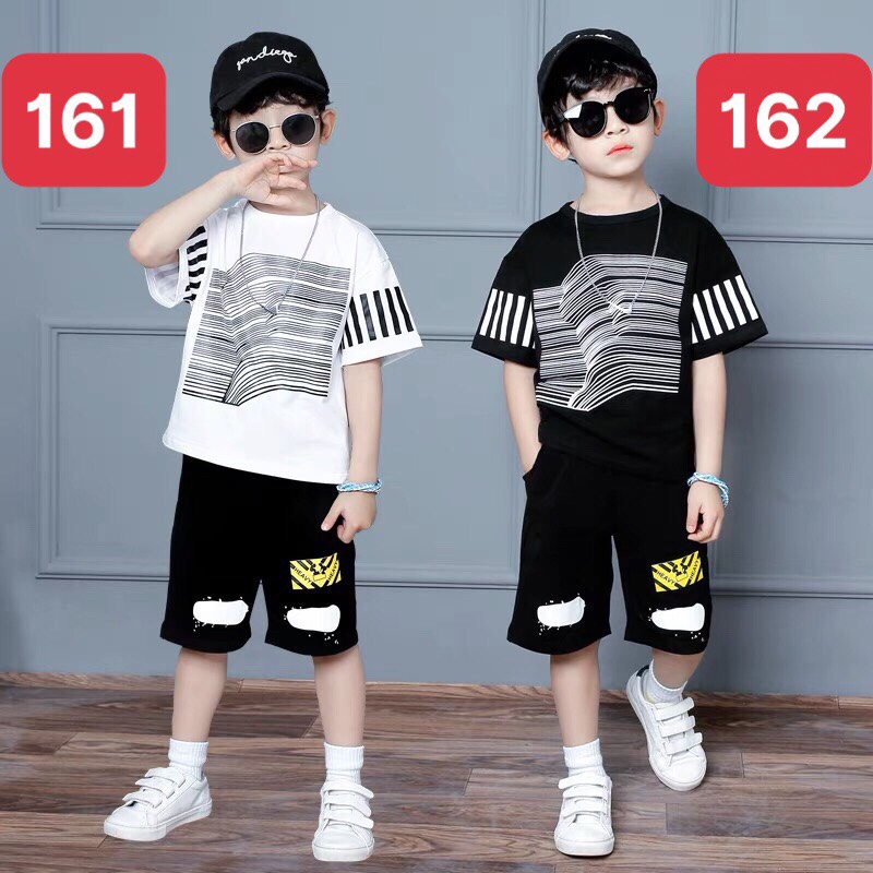 Quần áo HipHop thể thao dành cho bé trai mã 161,162 cho bé 5-14 tuổi ( cân nặng từ 18-40kg)
