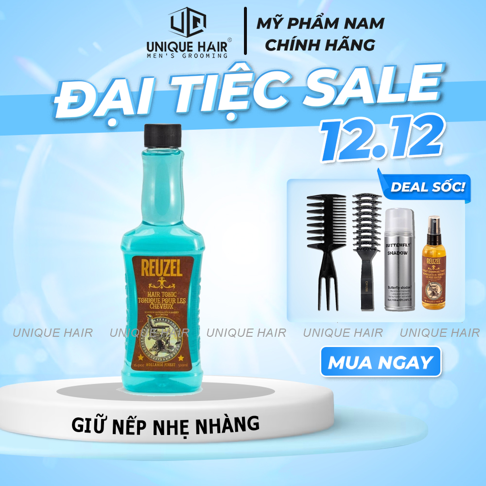 Nước Chải Tóc Reuzel Hair Tonic Giữ nếp - 100ml , 350ml & 500ml - Chính Hãng + Quà Tặng