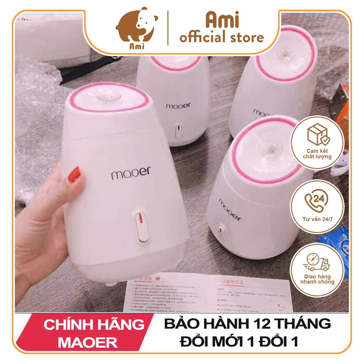 Máy xông mặt Maoer Dụng cụ xông mặt sử dụng hoa quả, thảo dược, máy tạo độ ẩm, máy xông mặt, dụng cụ chăm sóc da mặt, làm sạch da mặt