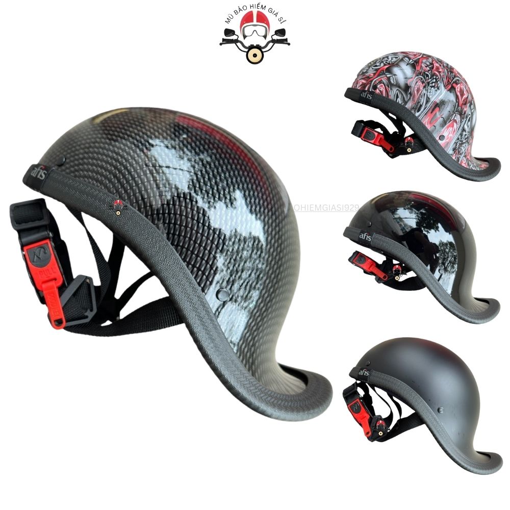 Mũ gangster đen Mũ bảo hiểm đội ngược & xuôi, form nhẹ, thời trang, phong cách bụi.