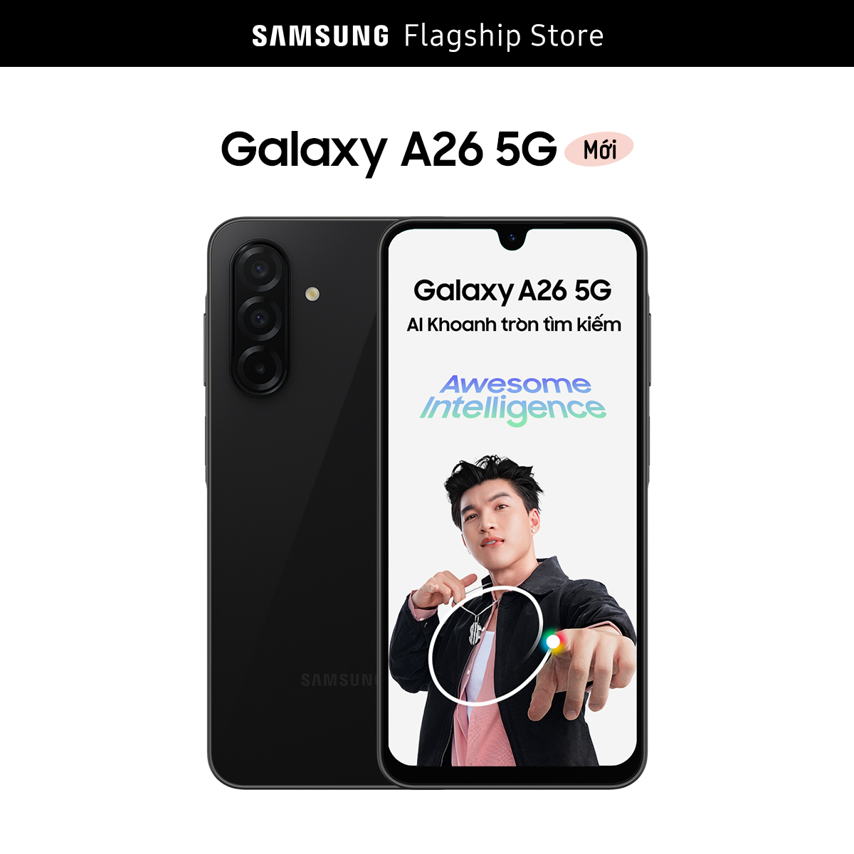 Điện thoại Samsung Galaxy A26 5G (8/128GB), Mặt lưng kính, AI-Circle to Search, Camera HDR chụp đêm sáng rõ - 2