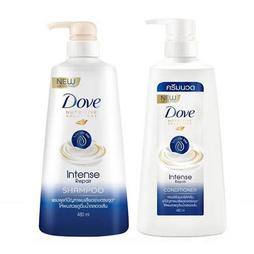 Dầu gội DOVE 410ml và Dầu xã 410ml- Phục hồi tóc hư tổn - Hàng Thái