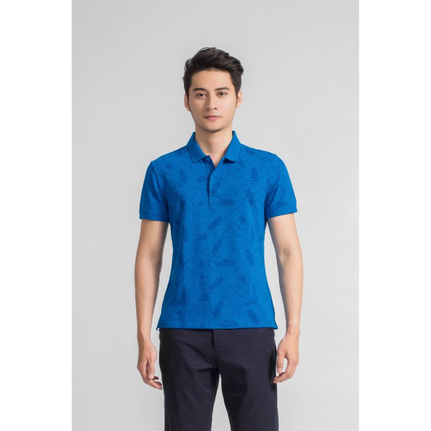 Aps030s9 áo polo nam ngắn tay aristino, cotton cvc, slimfit