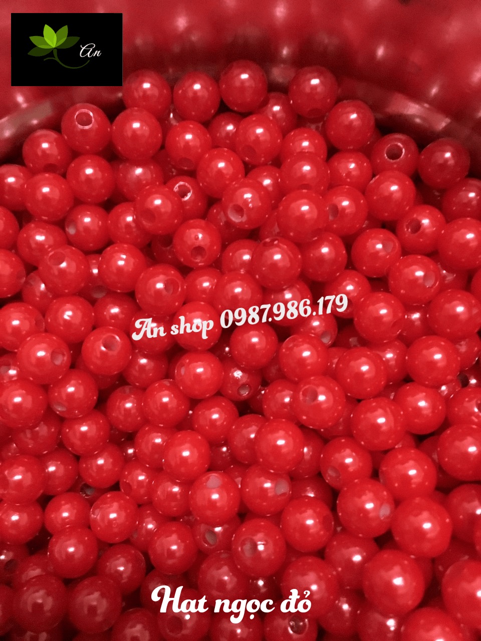 Hạt cườm 8mm nguyên liệu làm đồ handmade 100gr (Được trộn màu)