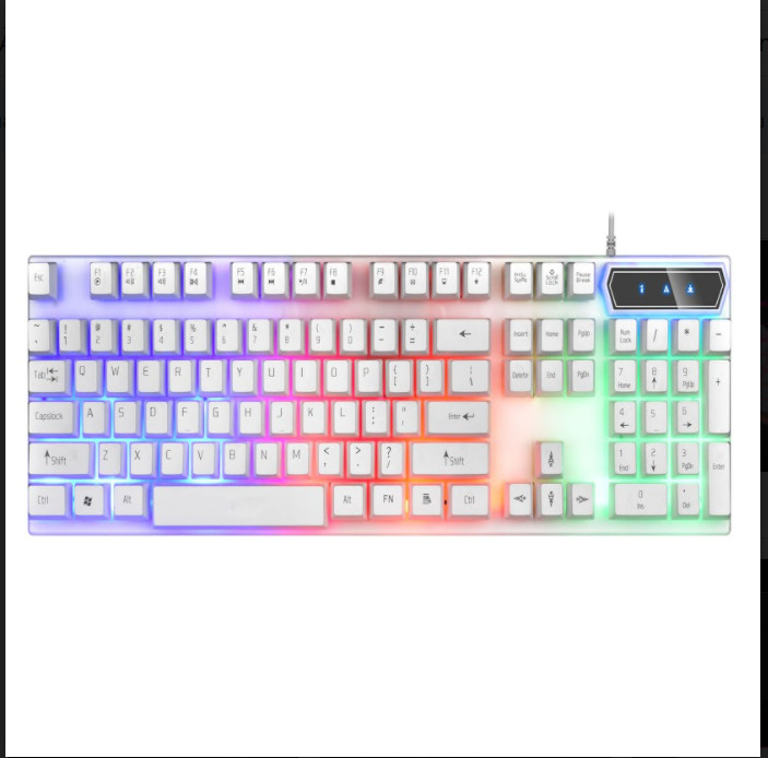 Bàn phím - Bàn phím chơi game-Bàn phím giả cơ- EVESKY BQ08K- Bàn phím đèn LED đa sắc màu - Hỗ trợ đổi trả 7 ngày