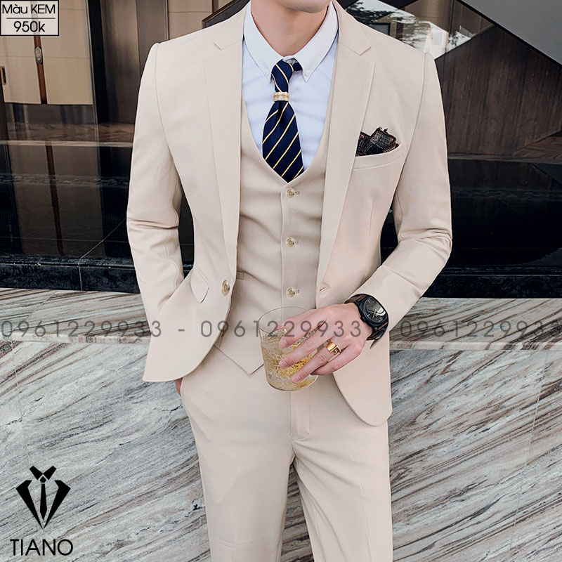 Bộ vest nam chất vải đẹp - không nhăn - không xù