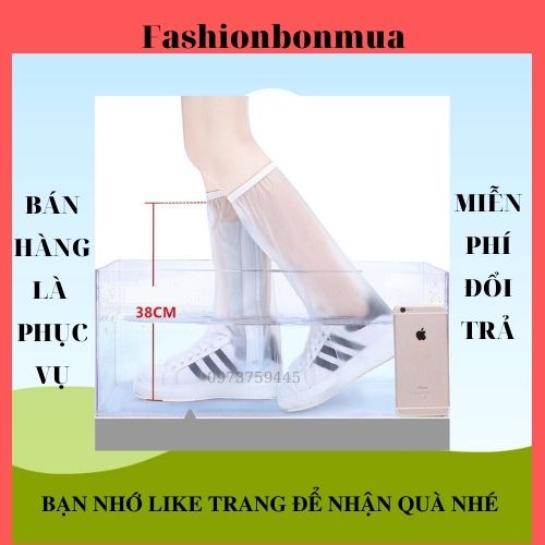 giày đi mưa, ủng đi mưa cao cổ lội nước siêu bền chống nước tốt F89 0017