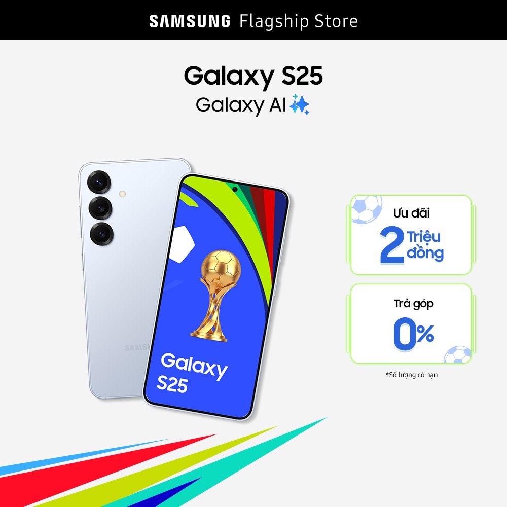 [SIÊU SALE GIỮA NĂM 20H 5-8.6] Điện thoại Samsung Galaxy S25, Điện thoại AI, Tìm kiếm thông minh, Video camera đêm Nightography, Chip Snapdragon
