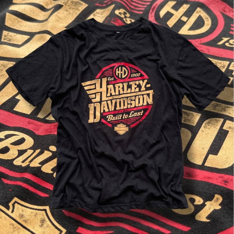 Áo thun Unisex ORIFAKE nam nữ chất liệu Premimum Cotton (Harley Davidson)