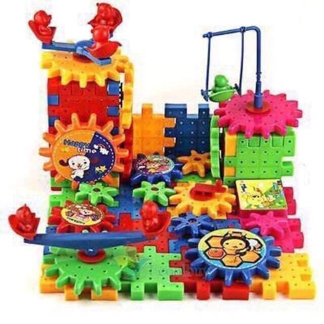 Đồ chơi chuyển động lắp ghép bánh răng Funny Bricks 81 chi tiết