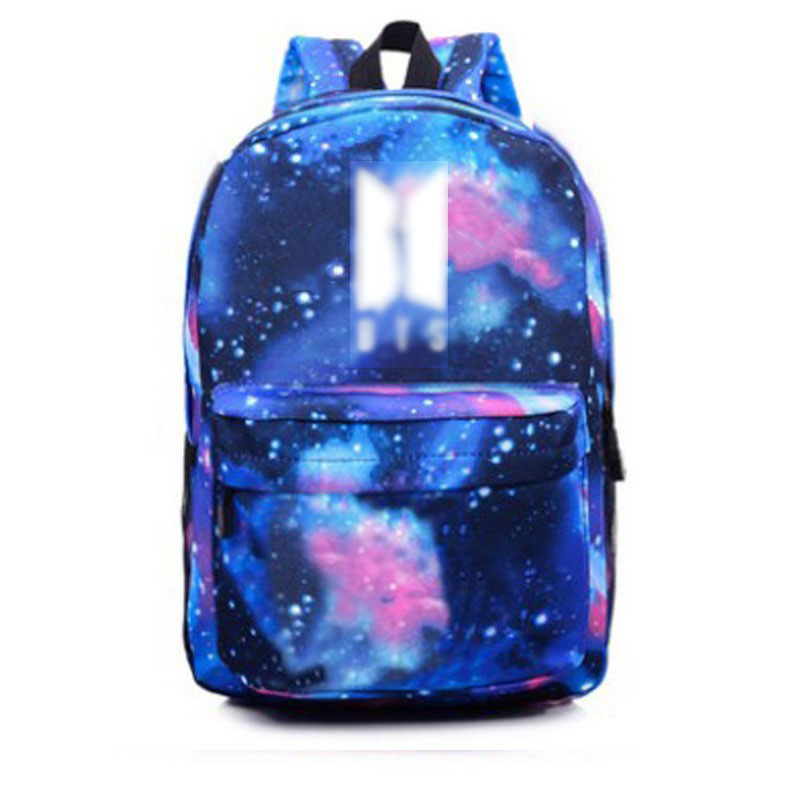 Balo Bangtan Boys cặp sách Bangtan Boys balo galaxy chất đẹp cặp sách nam nữ đựng laptop hộp bút bóp vở viết phong cách Hàn Quốc tiện lợi đi học đi chơi army