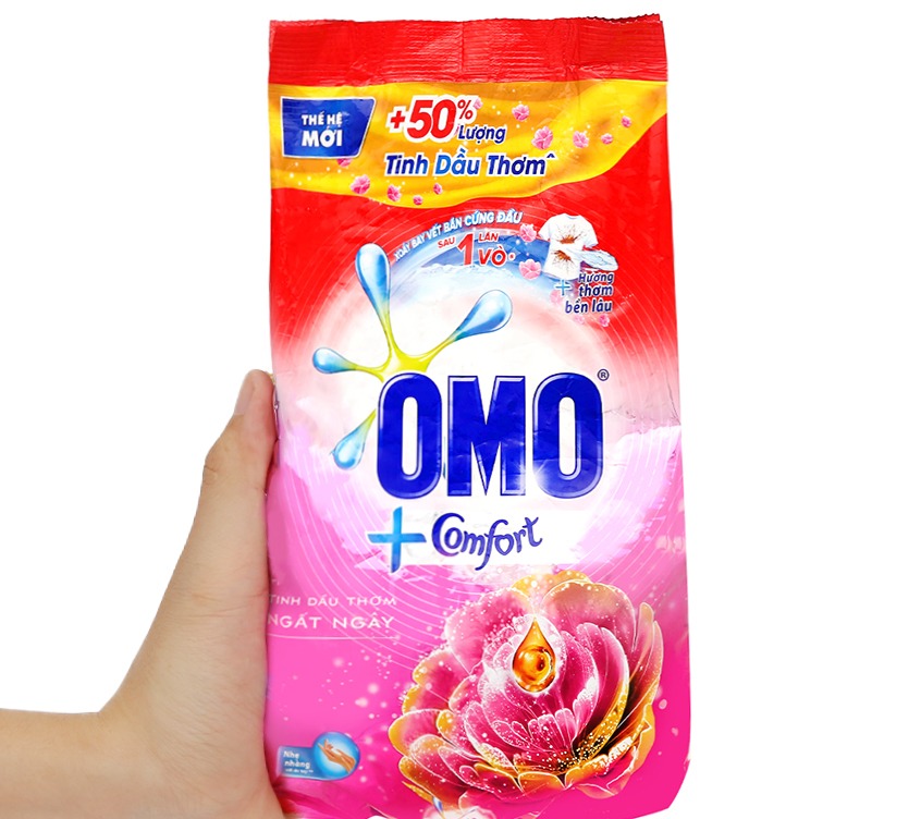 Bột giặt omo 5,5kg-hương comfort tinh dầu thơm ngất ngây