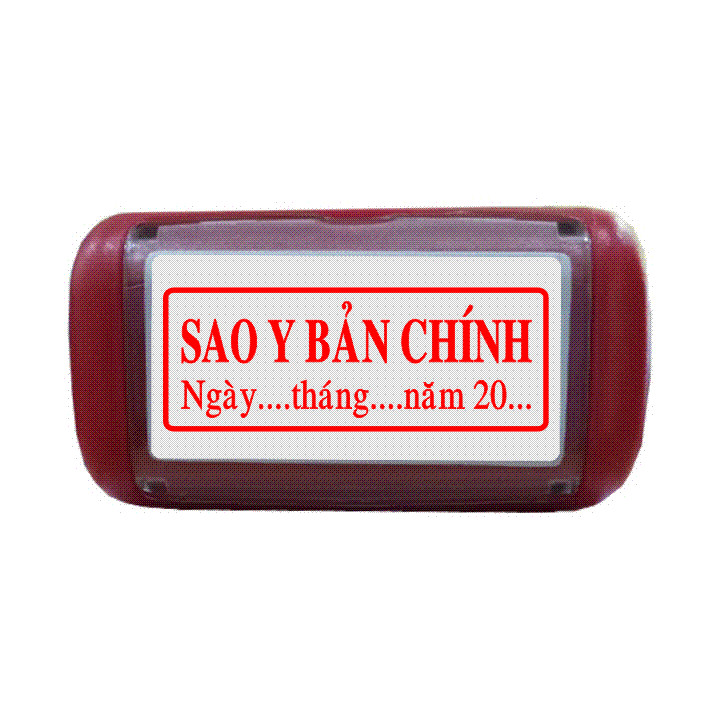 MỘC DẤU SHINY SAO Y BẢN CHÍNH - ngày tháng năm