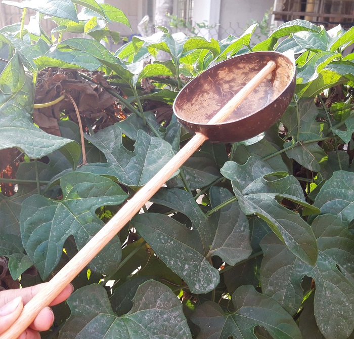 Gáo dừa múc bột tráng bánh cuốn gáo dừa 2 cái | YESCOCO XƯỞNG SX