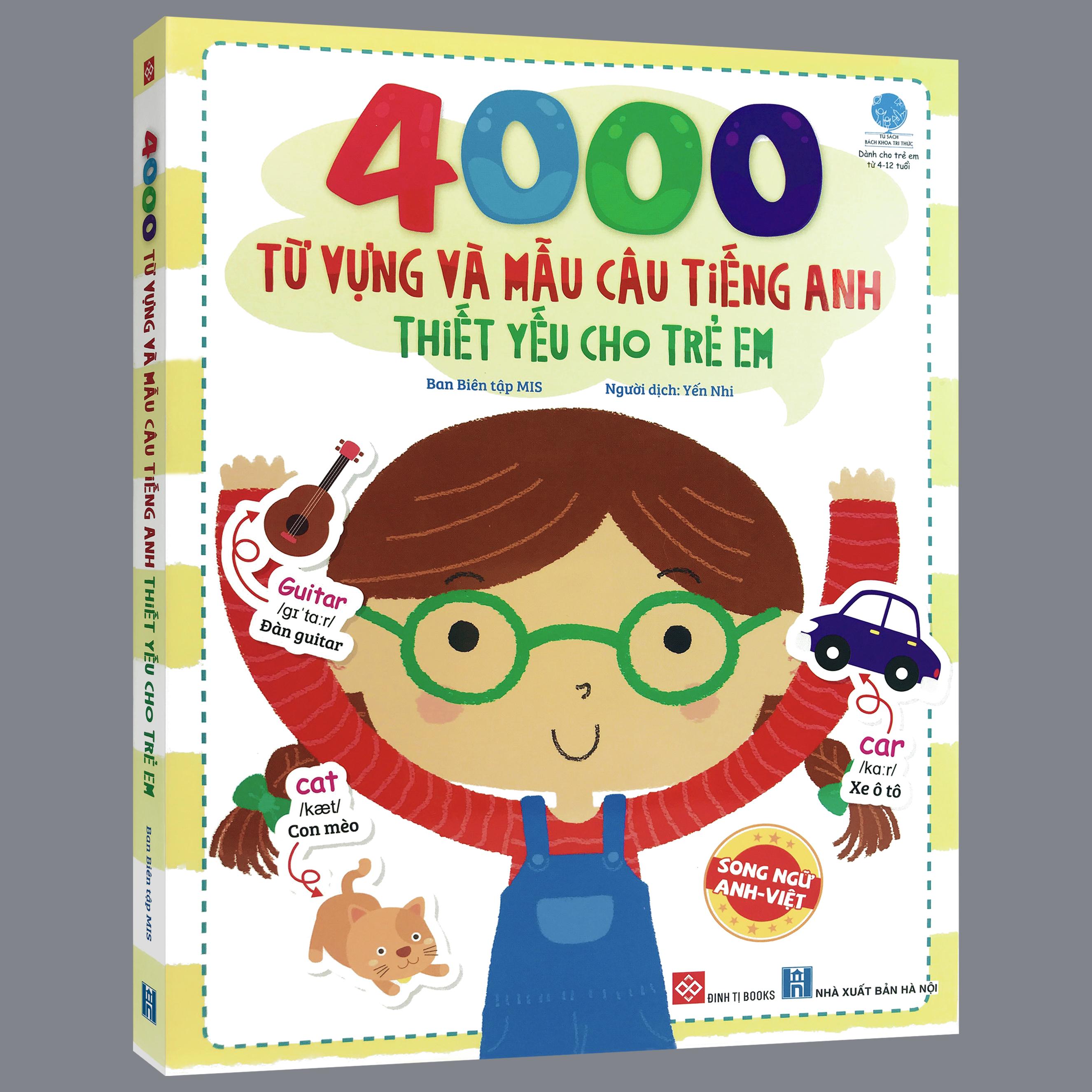 Sách - 4000 từ vựng và mẫu câu tiếng anh thiết yếu cho trẻ em