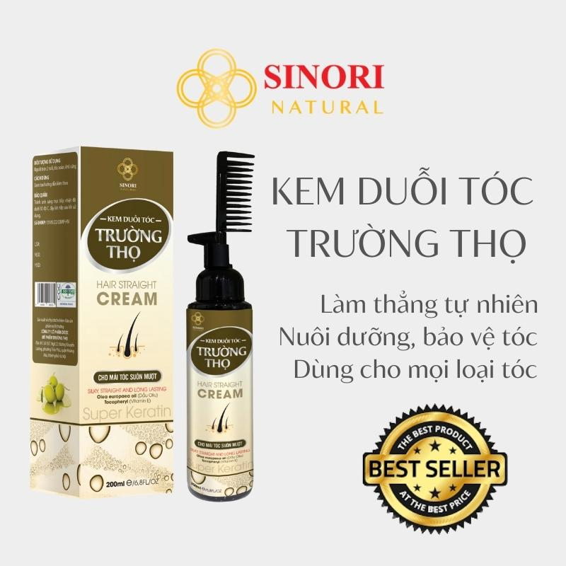 Kem duỗi tóc tại nhà Sinori, chứa Protein không làm tổn thương tóc, không hăng, chính hãng 200ml