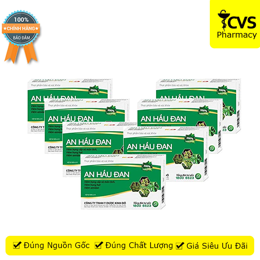 [HCM]Combo 7 Hộp An Hầu Đan - Dành Cho Người Bị Viêm Amidan Viêm Họng Hạt