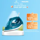 Bàn Ủi Hơi Nước Philips DST3040/70-Công Suất 2600W-Hơi Phun Mạnh Mẽ Ủi Phẳng Mọi Nếp Nhăn-Hàng Phân Phối Chính Hãng