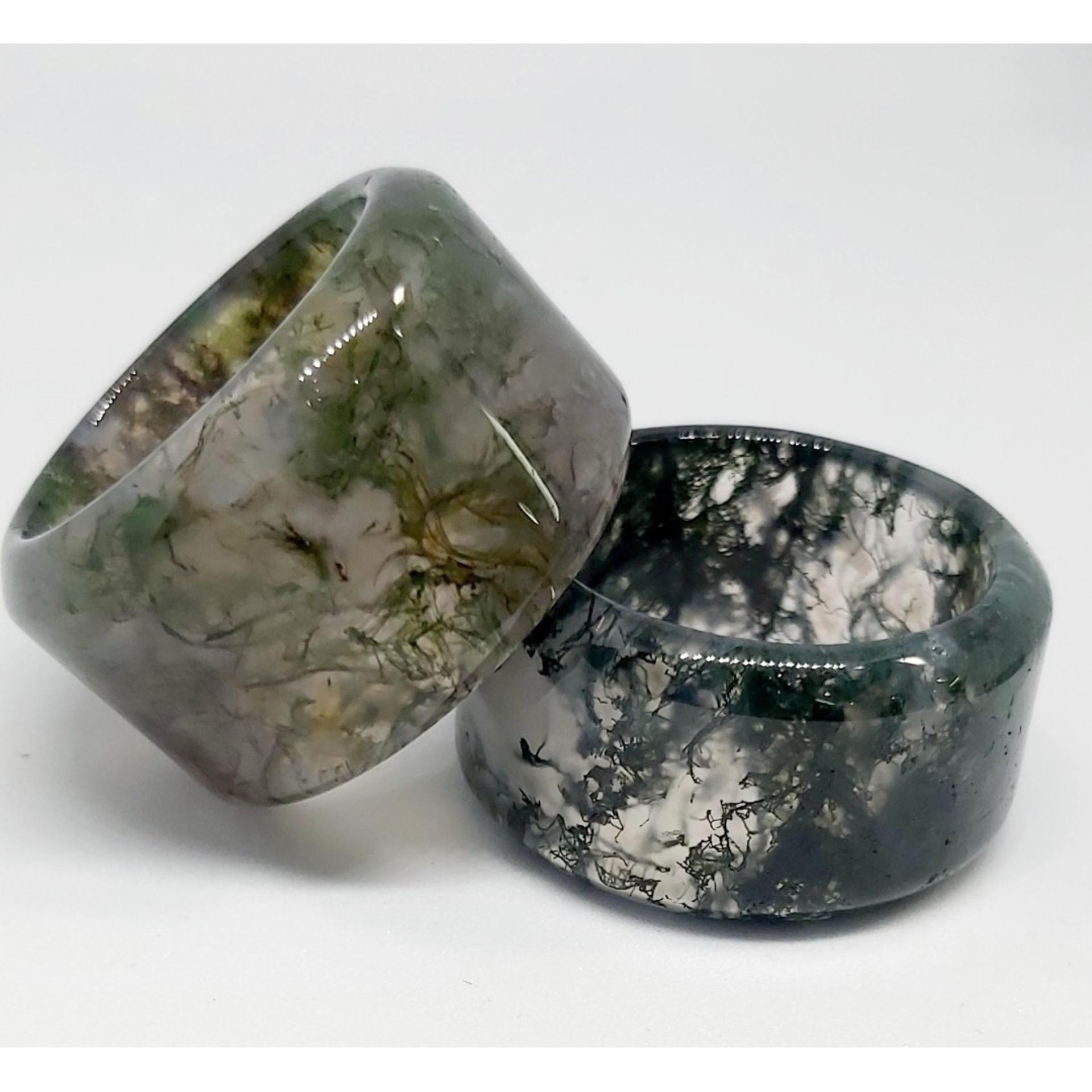 Nhẫn băng ngọc thủy tảo BIG SIZE - xưởng buôn đá phong thủy Huỳnh Đào