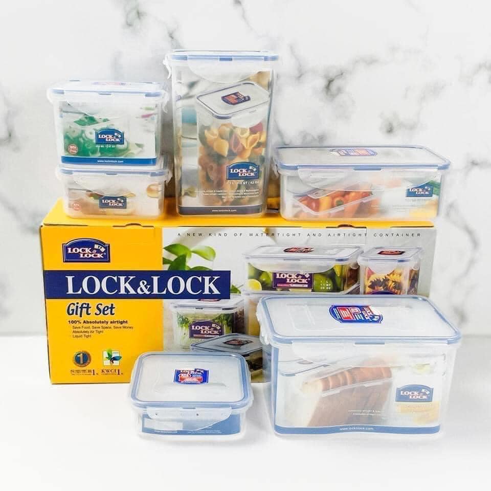 Bộ hộp nhựa đựng thực phẩm 6 món Lock&Lock