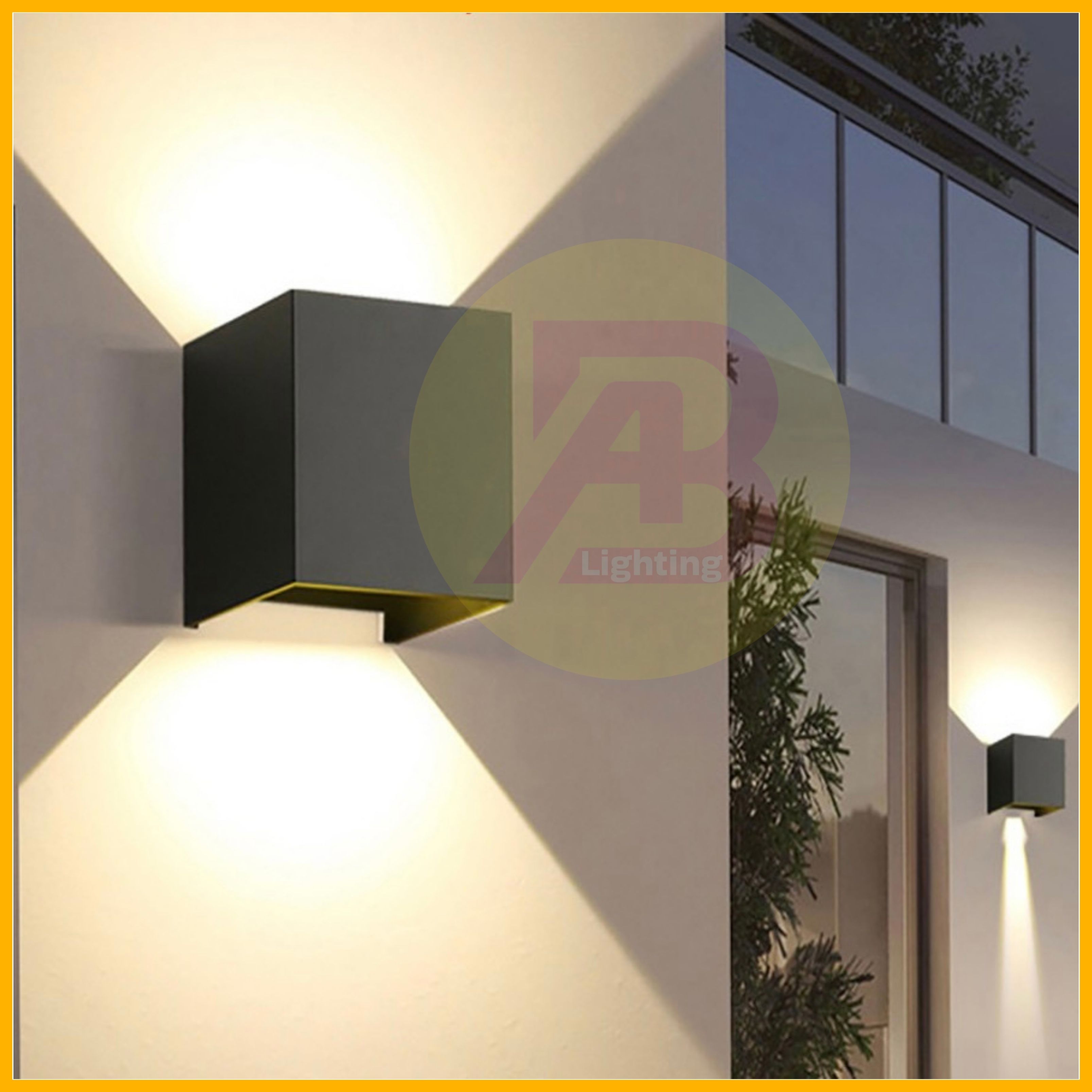 Đèn Hắt Tường Hai Đầu, Đèn Hắt Trang Trí Ngoài Trời, đèn LED hắt tường, gắn tường ,treo tường đẹp 2021