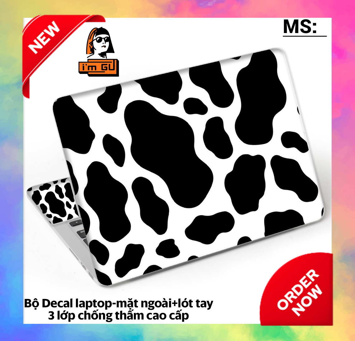 [HCM]BỘ DECAL DÁN BẢO VỆ TRANG TRÍ LAPTOP  Decal cao cấp 3 lớp chống thấm TẤT CẢ CÁC DÒNG MÁY MACBOOK/ACER/HP/DELL