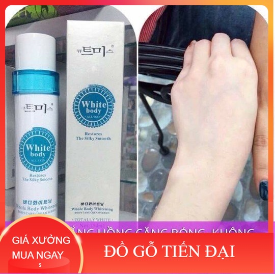 Kem body white dưỡng trắng da tức thì hàn quốc