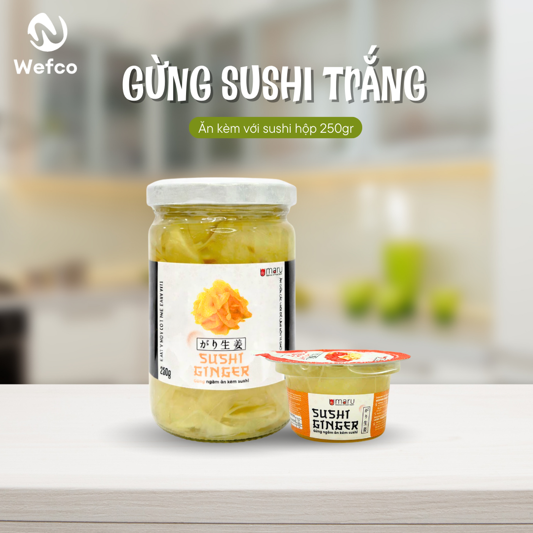 Gừng Trắng Umaru Ăn Kèm Sushi Sashimi Chuẩn Vị Nhật 250gr