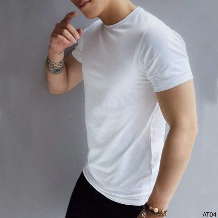 combo 5 áo thun nam trơn cổ tròn, form rộng phong cách hàn quốc vải cotton 100%, không ra màu, xù lông, thời trang