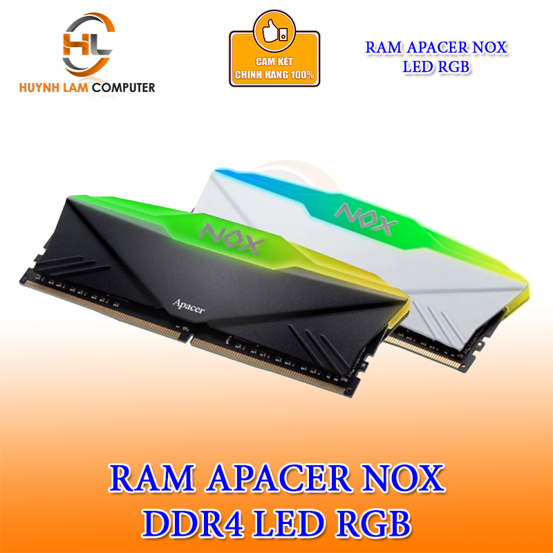 Ram Apacer 16GB LED RGB DDR4 3200Mhz NOX - Hàng chính hãng