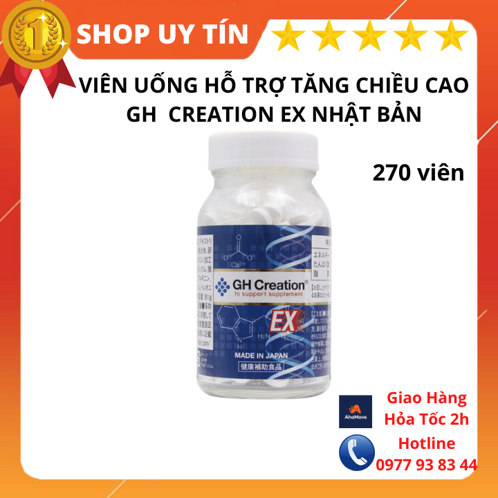 Vien uong tang chieu cao gh creation của nhật bản 270 v