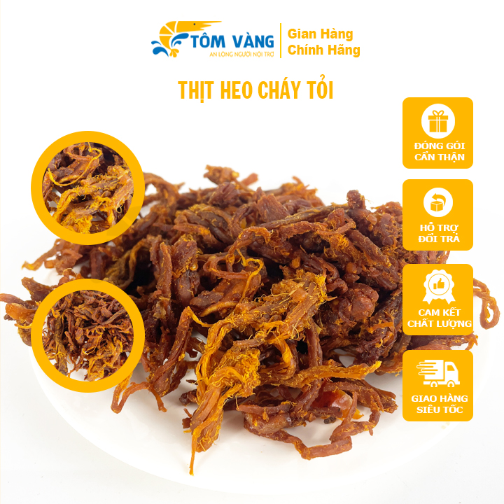 Thịt heo cháy tỏi - tôm vàng