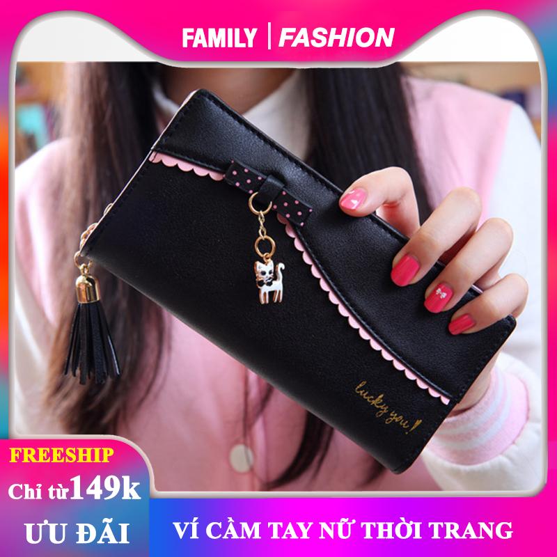 Ví cầm tay nữ - ví dài đựng tiền nữ - bóp/ví cầm tay nữ thời trang
