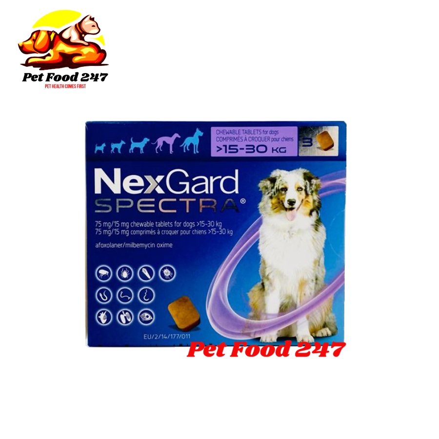 1 Viên NEXGARD SPECTRA 15-30kg Trị Nội Ngoại Ký Sinh Trùng Trên Chó