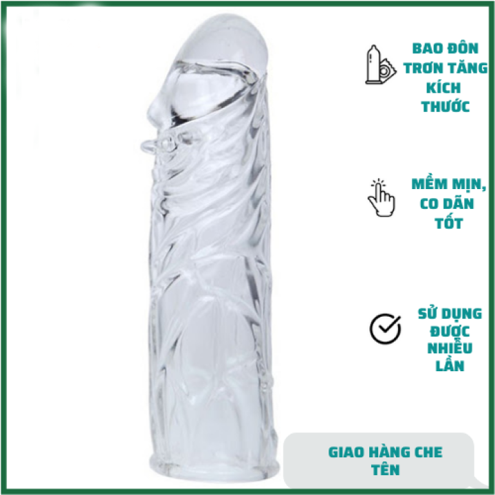 Bao cao su tăng kích thước Cậu bé 3cm