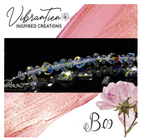 Lắc tay nữ pha lê cao cấp 100% swarovski b.09