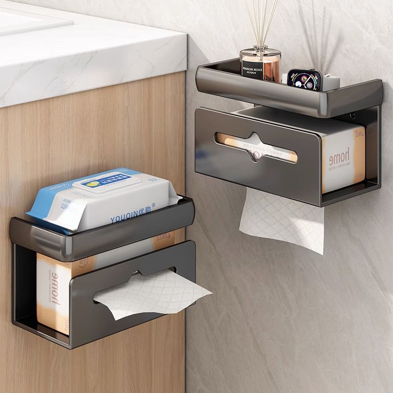 Yiss tiee hộp đựng cuộn khăn giấy gắn tường tiện dụng giá treo cuộn giấy vệ sinh, giá để đồ nhà tắ