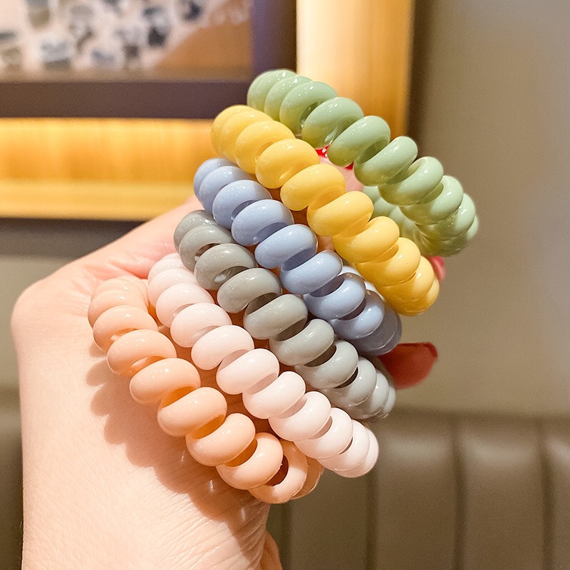 Dây cột tóc lò xo co giãn nhiều màu dễ thương ST0096