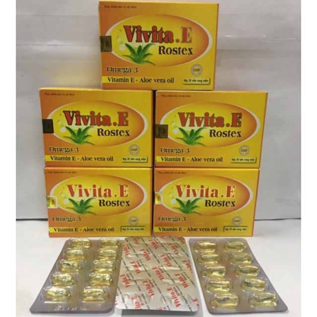 Vita E Bổ sung Vitamin E Hỗ trợ chống Oxy hoá, giúp sáng da, mịn da(Vàng)