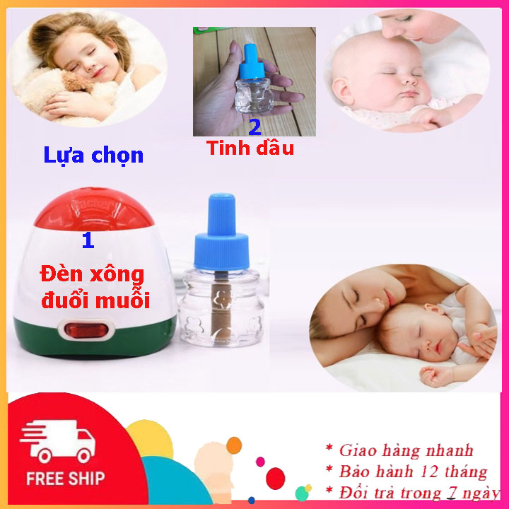 Máy xông tinh dầu đuổi muỗi, côn trùng  Hacker an toàn cho bé và gia đình- Máy đuổi muỗi Hacker, đèn đốt tinh dầu, đèn đuổi muỗi - Tinh dầu đuổi muỗi phòng chống bệnh khi mùa hè đến