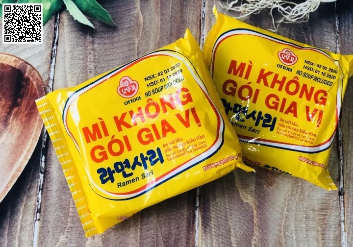 Combo 5 gói mì không gia vị ottogi