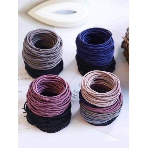 Set chun buộc tóc túi zip 100c kb c411