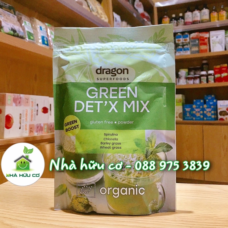 SIÊU THỰC PHẨM - Bột detox hữu cơ Green Detox Mix DRAGON Superfood 200g