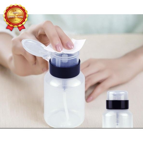Bình nhấn đựng aceton làm nail