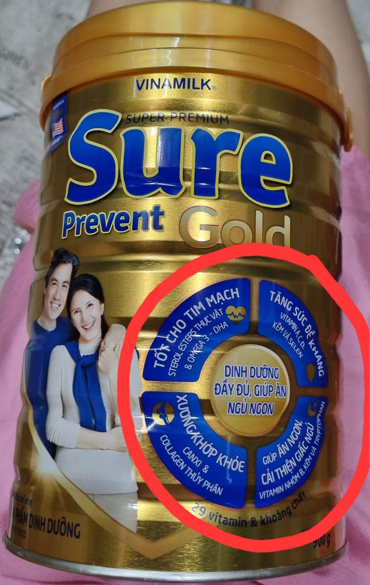 (Date luôn mới) Sữa Sure Prevent 900g (Mẫu mới nhất)