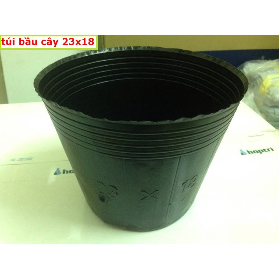 Combo 10 chậu nilon đen trồng cây kích thước 30x28 cm